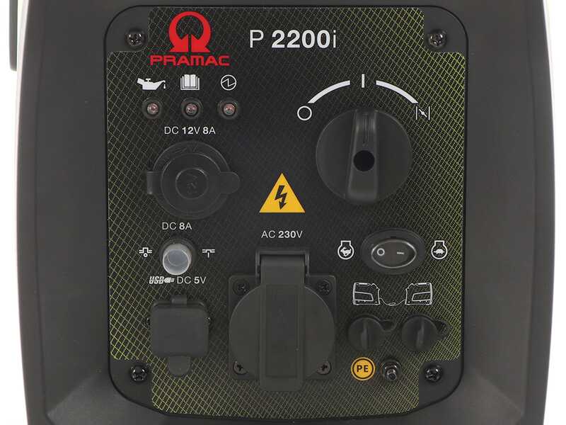 Pramac P2200i - Groupe &eacute;lectrog&egrave;ne &agrave; inverter insonoris&eacute; 2.1 kW - Continu 1.9 kW Monophas&eacute;