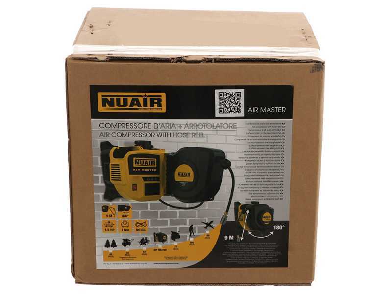 Nuair Air Master - Compresseur monophas&eacute; mural, oil-less - Motore 1.5 CV