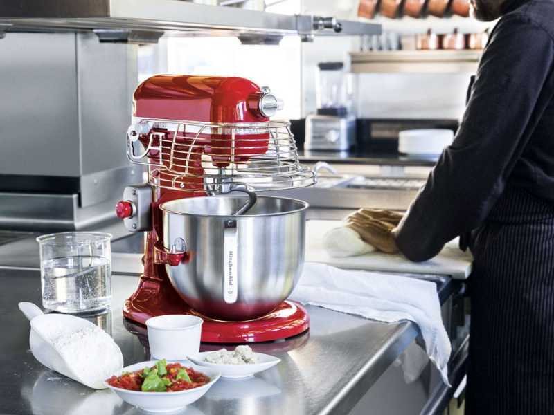 KitchenAid Professional 5KSM7990X Rouge - Batteur m&eacute;langeur plan&eacute;taire