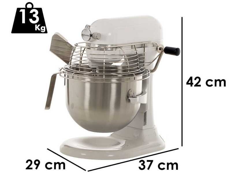 KitchenAid Professional 5KSM7990X Blanc - Batteur m&eacute;langeur plan&eacute;taire