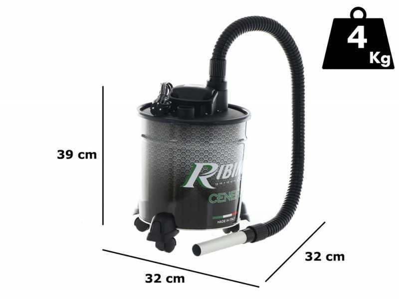 Aspirateur &agrave; cendres Ribimex Ceneflame - 1200W - 18L