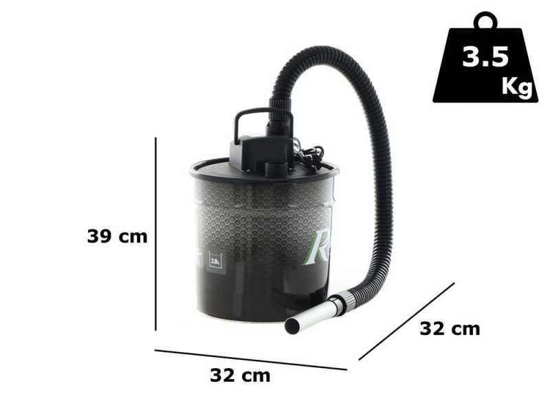 Ribimex Cenerix - Aspirateur &agrave; cendres - 1200W - 18L