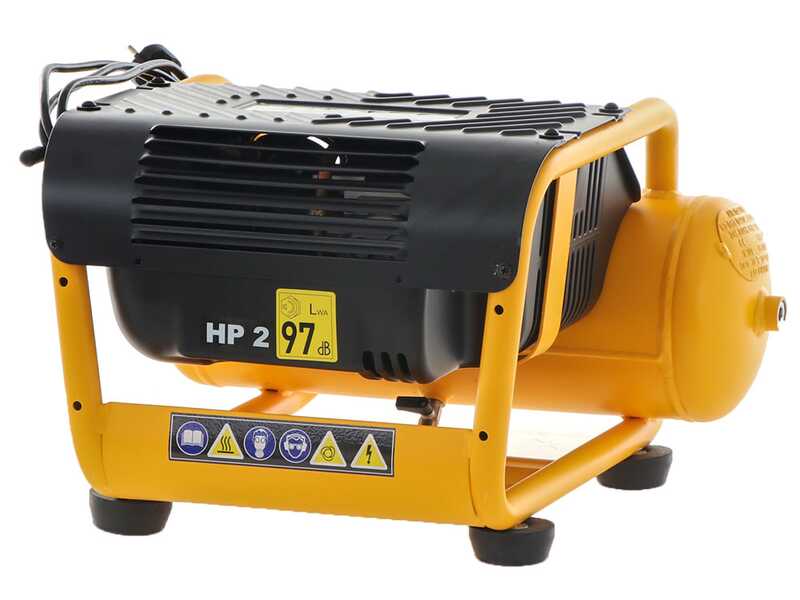 DeWalt DPC10RC-QS - Compresseur d'air &eacute;lectrique portatif monophas&eacute;, oil-less - Moteur 2 CV - 10 L