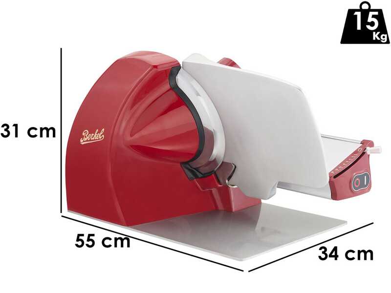 PROMO Berkel Home Line Plus 250 Rouge - Trancheuse avec lame 250 mm