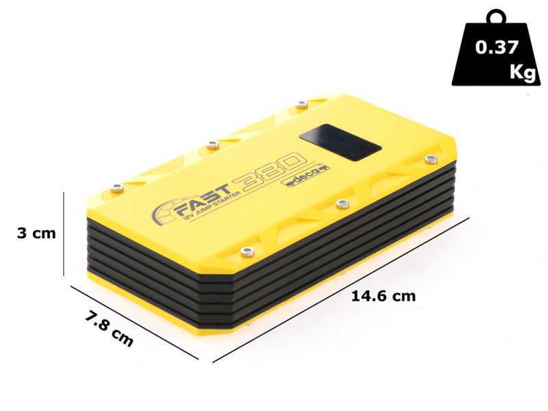 D&eacute;marreur portable multifonction et batterie externe Deca Fast 380
