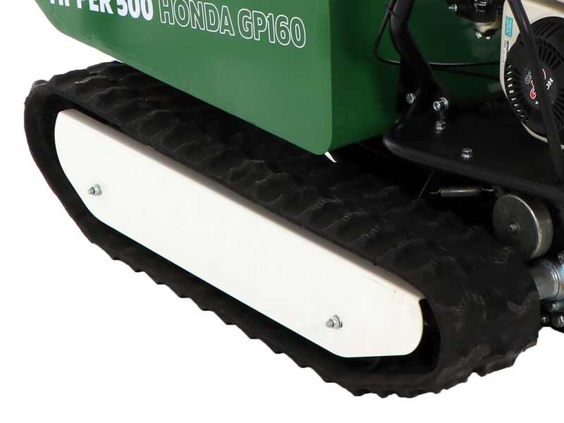 Brouette motoris&eacute;e &agrave; chenilles dumper GreenBay Tipper 500 - Moteur Honda GP160