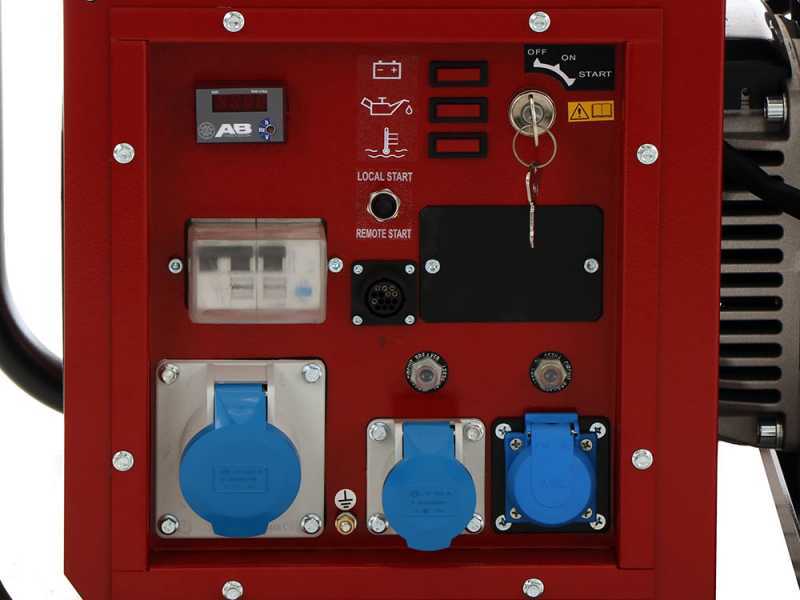 MOSA GE 10000 HZDM - Groupe &eacute;lectrog&egrave;ne 9 KW monophas&eacute; - Diesel HATZ - Alternateur italien