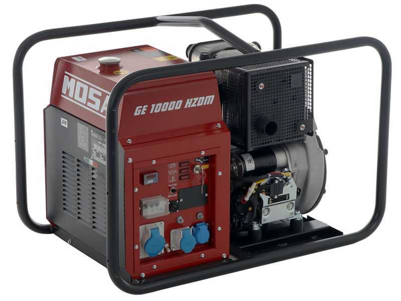 MOSA GE 10000 HZDM - Groupe &eacute;lectrog&egrave;ne diesel 9 KW - Continu 8.1 kW Monophas&eacute; - Moteur Hatz 1D90