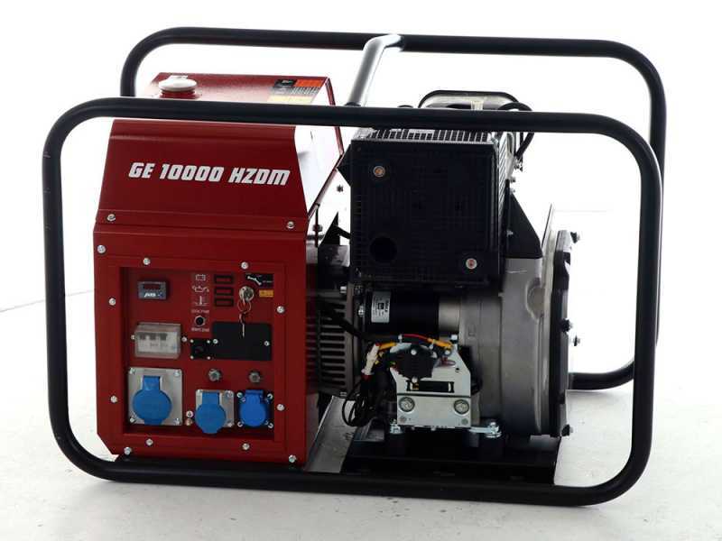 MOSA GE 10000 HZDM - Groupe &eacute;lectrog&egrave;ne diesel 9 KW - Continu 8.1 kW Monophas&eacute; - Moteur Hatz 1D90