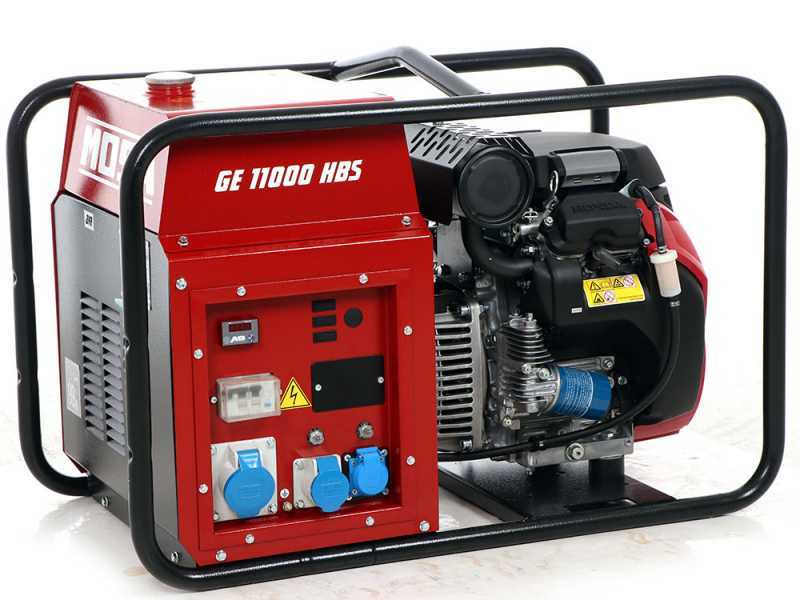 MOSA GE 11000 HBS - Groupe &eacute;lectrog&egrave;ne &agrave; essencec 9.9 KW - Continu 9 kW monophas&eacute; - Moteur Honda GX630