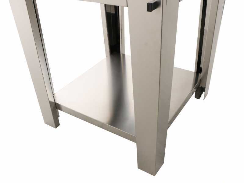 Fontana Margherita - Four &agrave; bois d'ext&eacute;rieur avec chariot - Anthracite