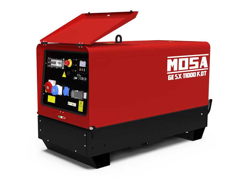 MOSA GE SX-11000 KDT - Groupe &eacute;lectrog&egrave;ne insonoris&eacute; 8.8 kW - Continu 8 kW Triphas&eacute; + ATS - Moteur Kohler KDW702
