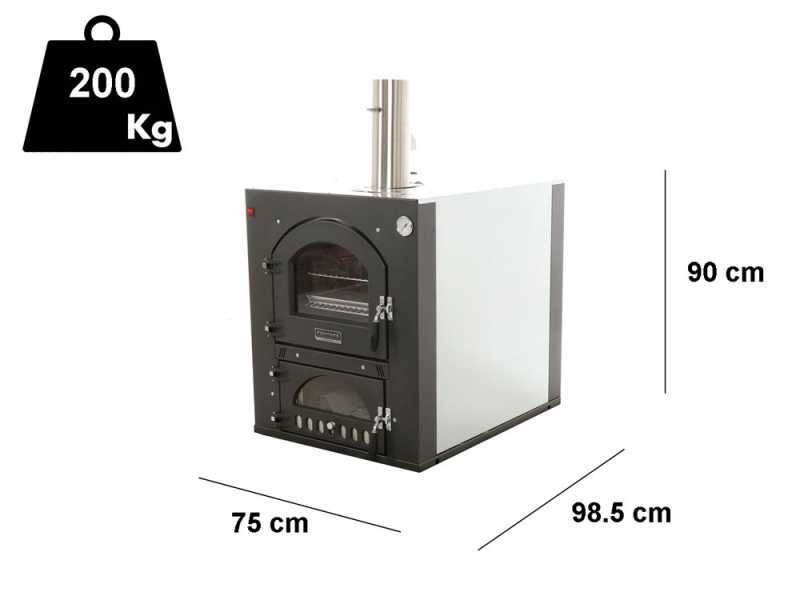 Fontana FOCO - Four &agrave; bois encastrable 80x45