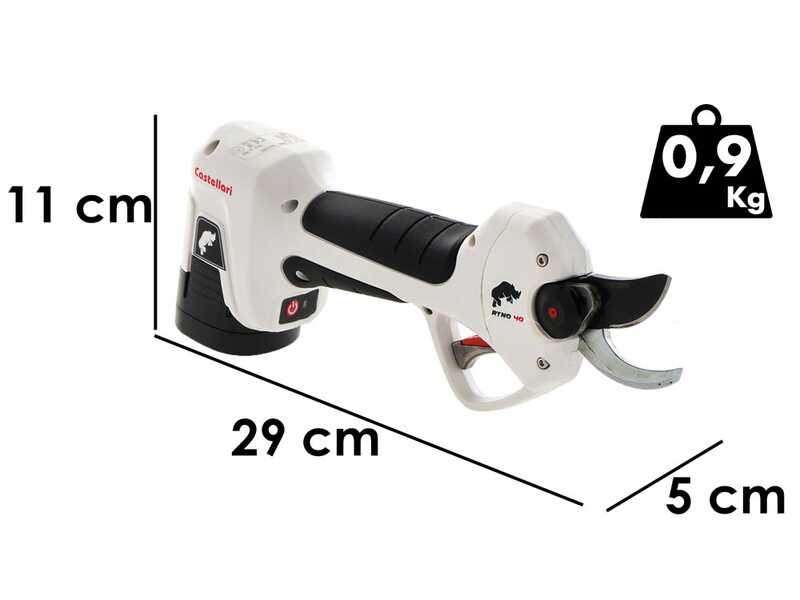 Castellari Ryno 40 - S&eacute;cateur &eacute;lectrique de taille - 2x 14,4V - 2,5 Ah