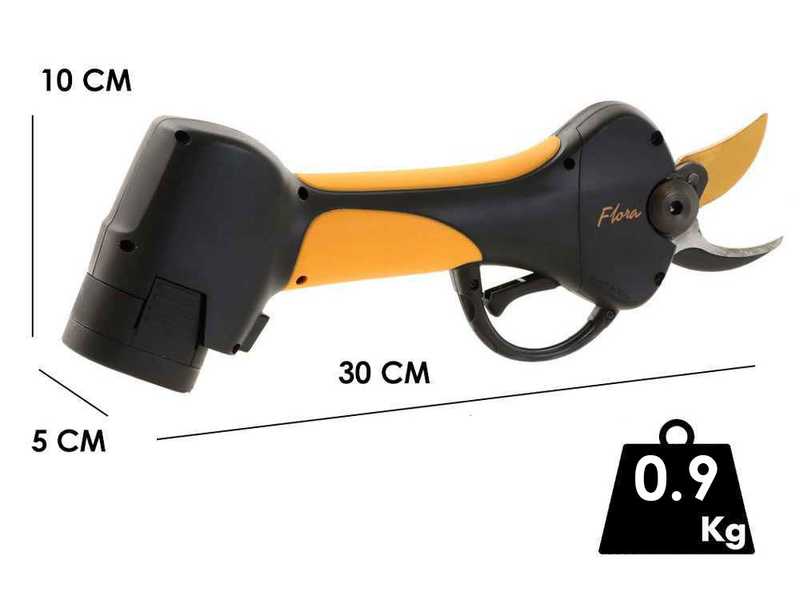 Kit &eacute;lagueuse manuelle &agrave; batterie Flora PCP100A + S&eacute;cateur &eacute;lectrique de taille Agritec Flora PC32