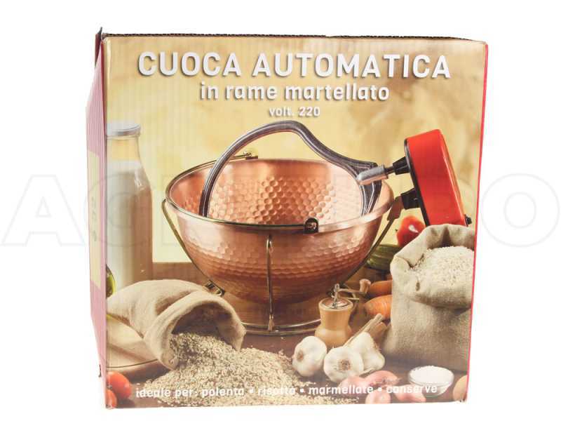 Cuisson Traditionnelle Polenta Chaudron En Cuivre Lisse Pentole Agnelli - 18 Cm, Idéal Pour La Polenta, Poignée Laiton