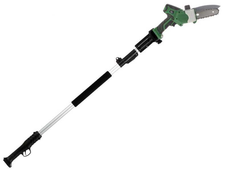 GreenBay TopSaw 5C - &Eacute;lagueuse &agrave; batterie sur perche - 2 batteries de 16,8 V - 2 Ah