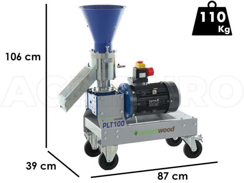 Smartwood PLT-100 - Presse &agrave; pellets &eacute;lectrique Triphas&eacute;e