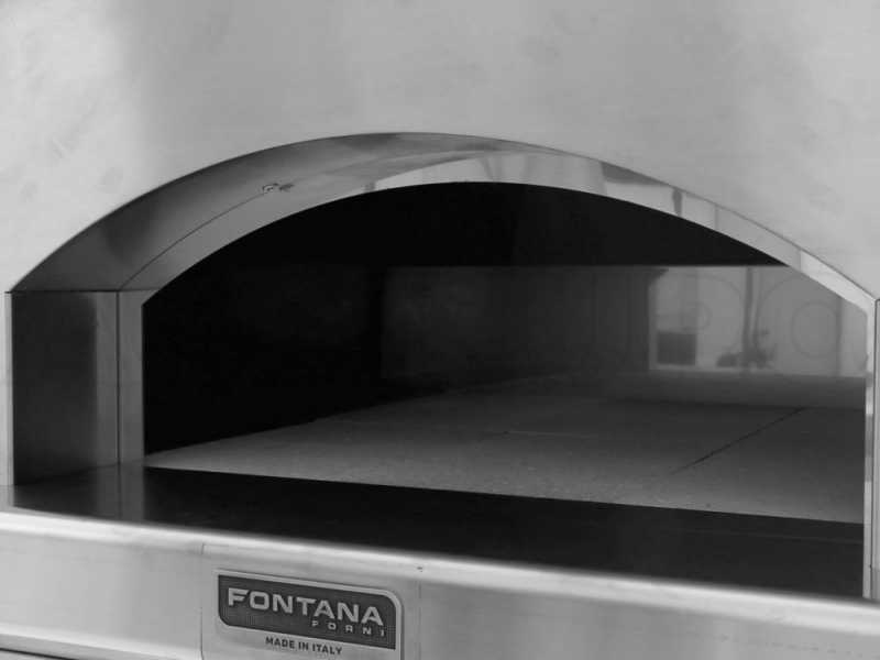 Fontana Marinara - Four &agrave; bois d'ext&eacute;rieur avec chariot - INOX