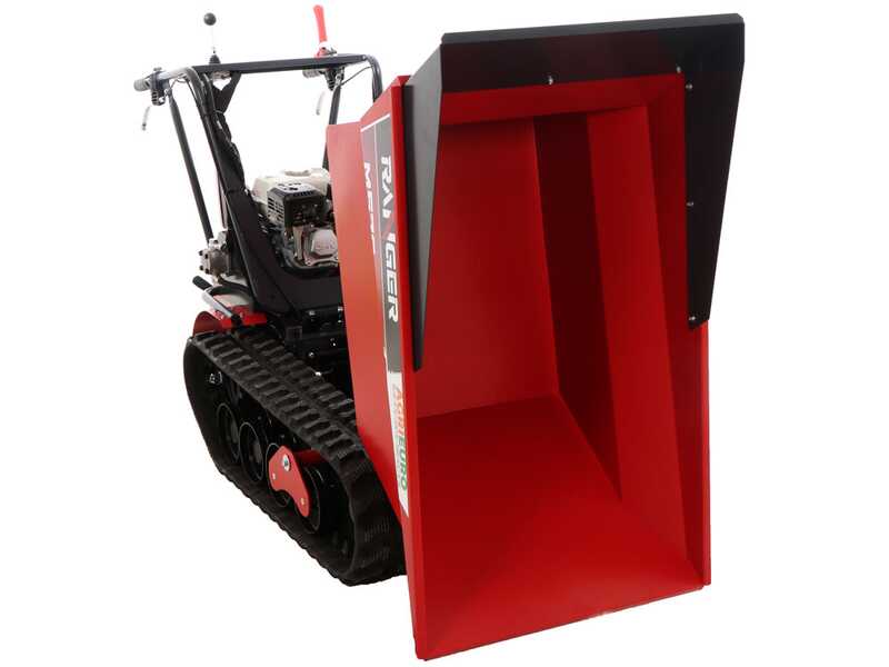 Brouette motoris&eacute;e &agrave; chenilles dumper Ranger M570 HD-E - Moteur Honda GX200 - D&eacute;marrage &eacute;lectrique