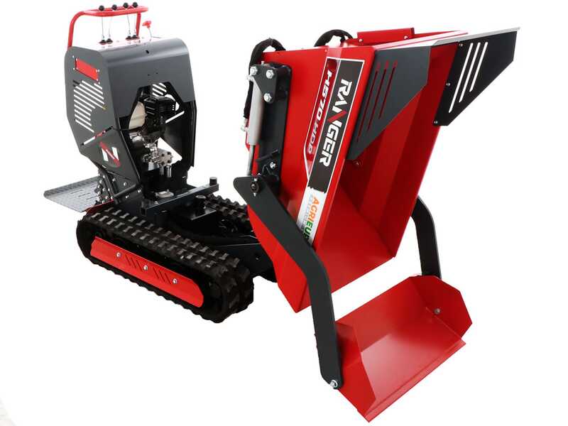 Brouette motoris&eacute;e &agrave; chenilles dumper Ranger H570 HDP-E - Moteur Honda GX200 - D&eacute;marrage &eacute;lectrique