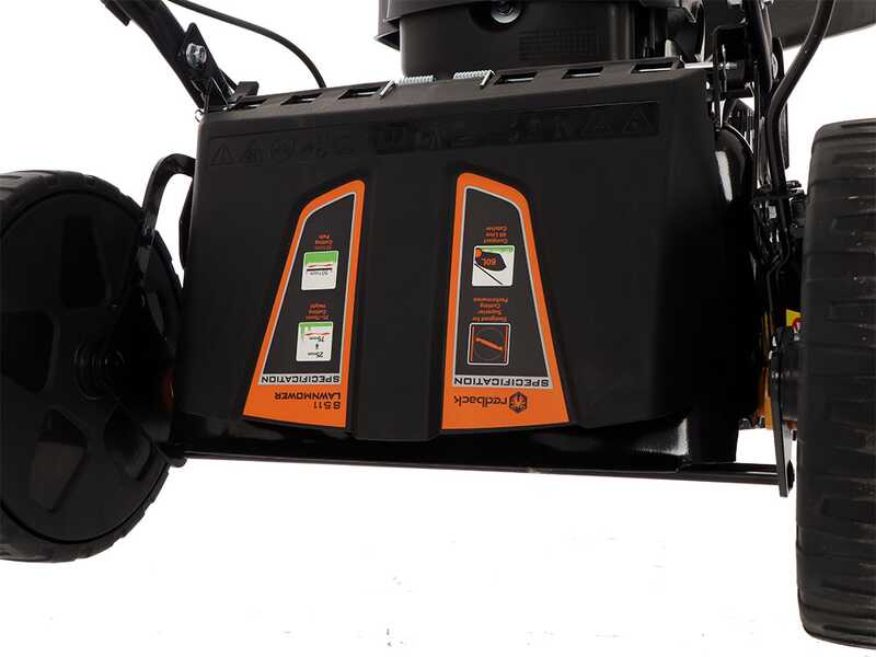 Redback S511VHY - Tondeuse &agrave; gazon thermique tract&eacute;e - 4en1 - Moteur Honda GCVx200