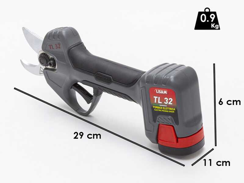 S&eacute;cateur &eacute;lectrique de taille LISAM TL 32 - 2x16.8V 2.5Ah - Diam&egrave;tre de coupe 32 mm