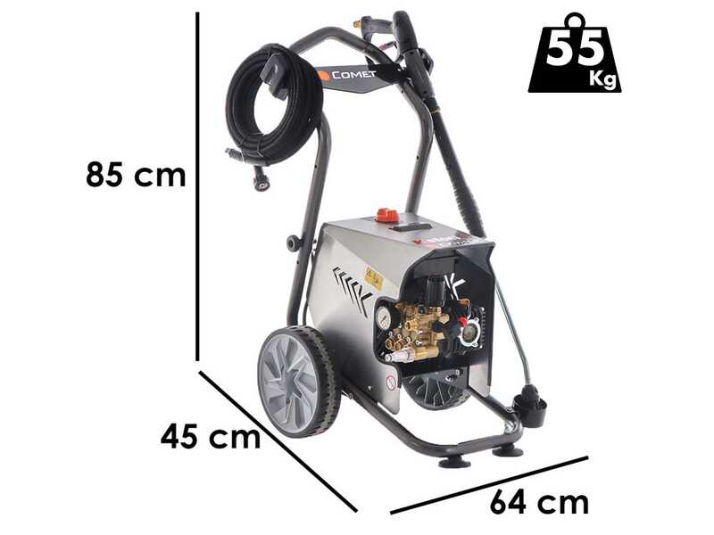 Comet K Steel S 7.15 15/210 T - Nettoyeur haute pression professionnel &agrave; eau froide - 200 bar - 900 l/h