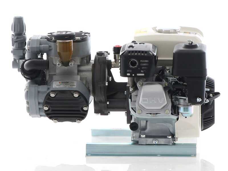 Motopompe de pulv&eacute;risation thermique Comet MTP P40/20 SC 4T - moteur Honda GP 160 - version pour acides et produits chimiques