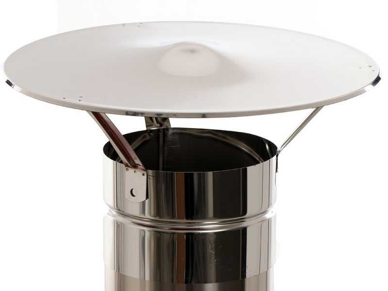 Seven Italy Ade - Four &agrave; bois d'ext&eacute;rieur avec chariot - Rouge