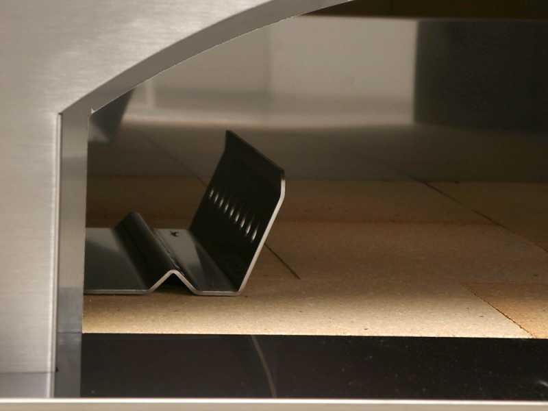 Seven Italy Ade - Four &agrave; bois d'ext&eacute;rieur avec chariot - Rouge