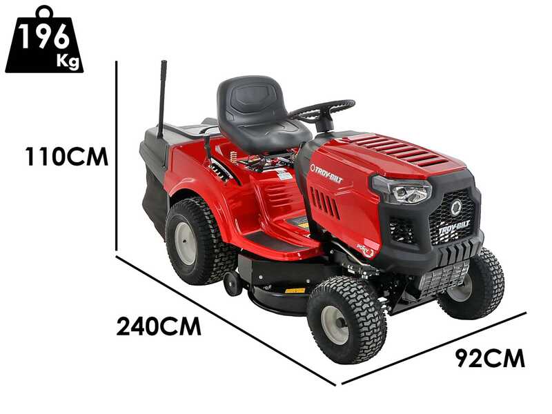 Troy Bilt Pony 927T-R - Tracteur tondeuse  - transmission transmatic - bac de ramassage