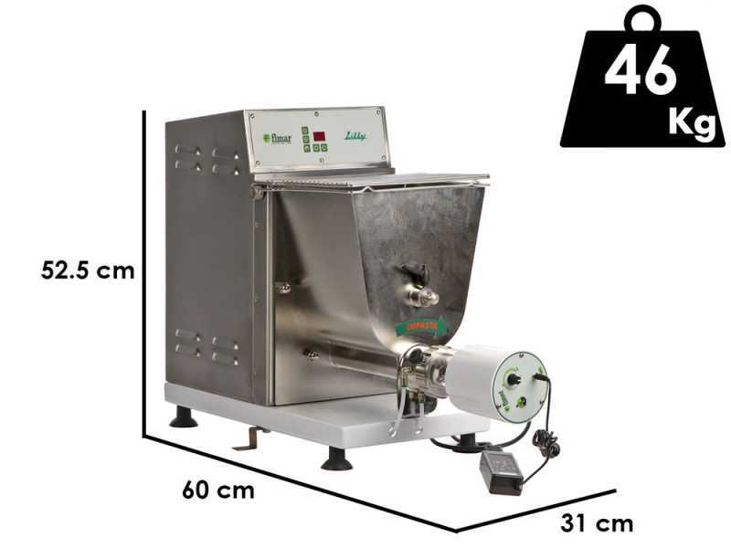 FIMAR PF40E - Machine &agrave; p&acirc;tes professionnelle triphas&eacute;e 2 en 1  - P&eacute;trissage et extrusion