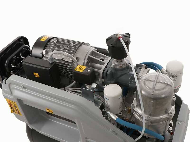 Abac Spinn D 2.2 90W 10 230/50 - Compresseur rotatif &agrave; vis monophas&eacute; silencieux - Moteur 3 CV- 90 L