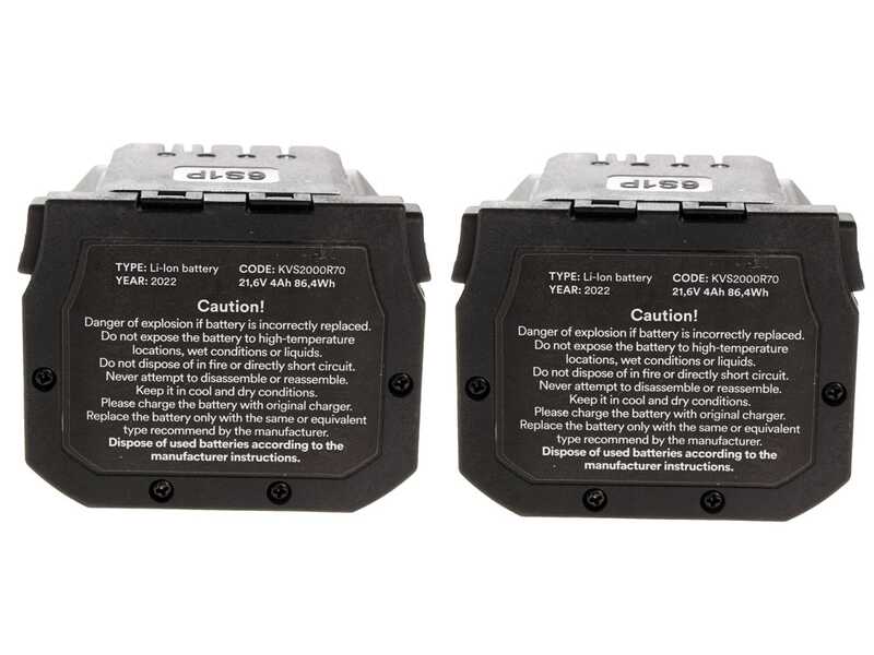 Volpi KV201 - S&eacute;cateur &eacute;lectrique sur perche - 2x21.6V 4Ah - Diam&egrave;tre de coupe 38 mm