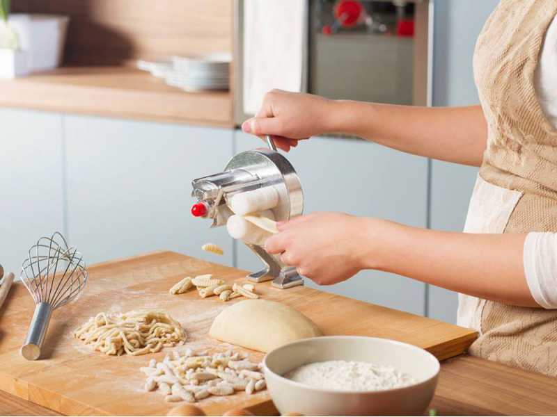 MAMMAMIA Little Mama - Machine &agrave; p&acirc;tes  manuelle en aluminium