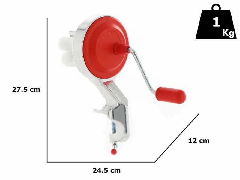 MAMMAMIA Little Mama - Machine &agrave; p&acirc;tes  manuelle en aluminium