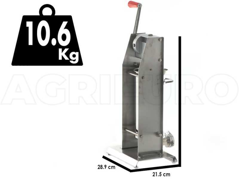 Tre Spade Mod. 5/V Deluxe - Poussoir &agrave; saucisses vertical manuel 5 kg - 2 vitesses