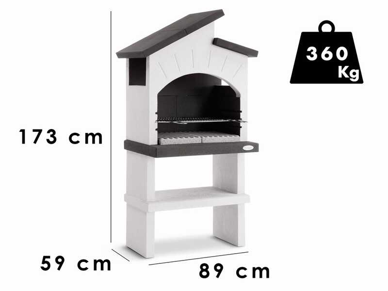 Palazzetti Vieste - Barbecue &agrave; bois et charbon en ma&ccedil;onnerie