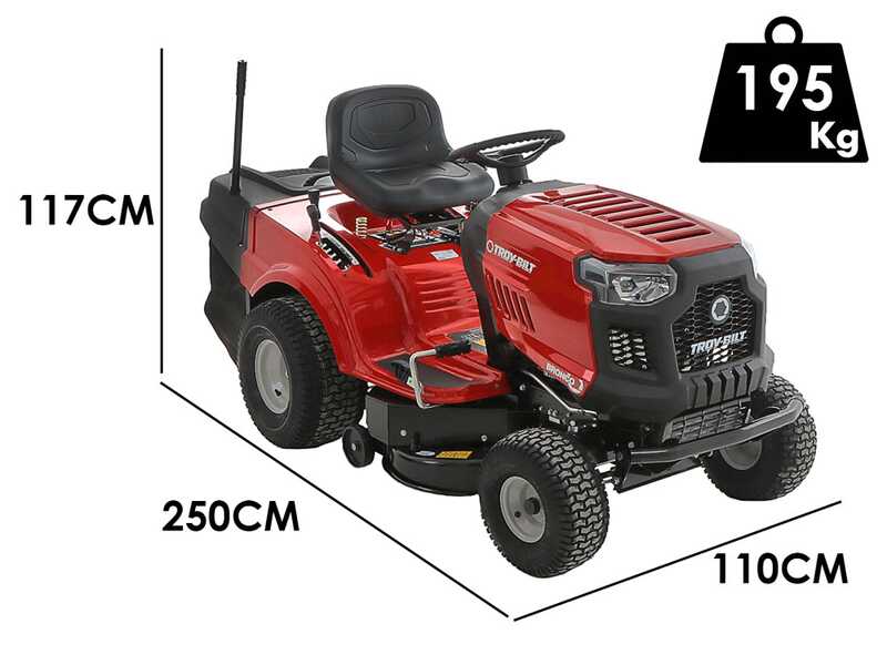 Tracteur tondeuse MTD Bronco 92T-R - Bo&icirc;te hydrostatique - Bac de ramassage