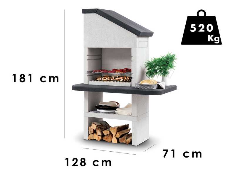 Palazzetti Dubai - Barbecue &agrave; bois et charbon en ma&ccedil;onnerie