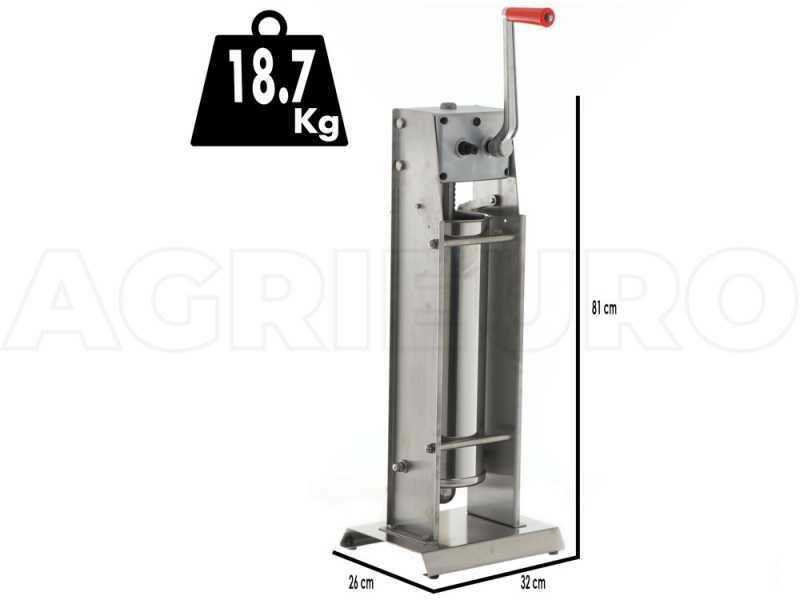 Tre Spade Mod. 10/V Deluxe - Poussoir &agrave; saucisse vertical manuel 10 kg - 2 vitesses