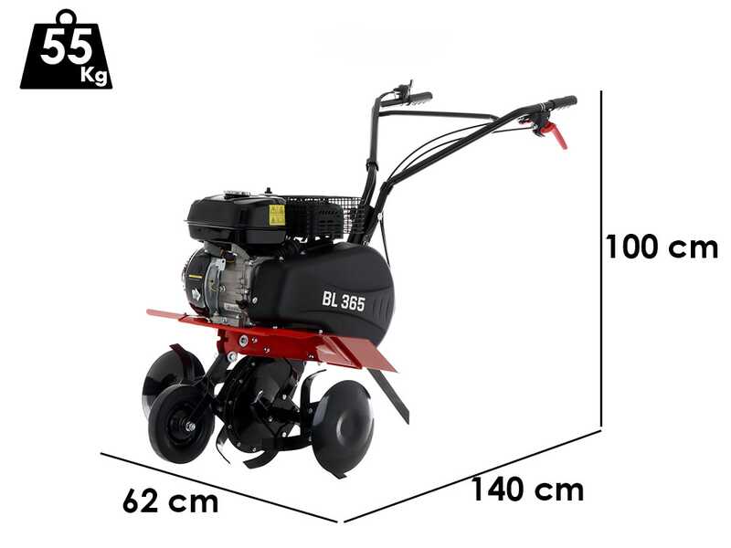Benassi BL365 C - Motobineuse à essence 7 CV - Moteur Hwasdan H170F