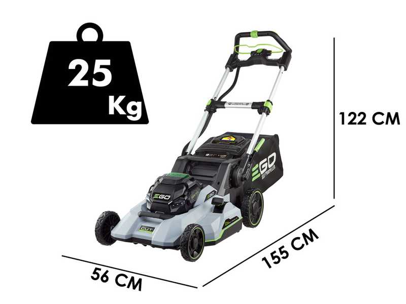 PROMO EGO Tondeuse &agrave; batterie EGO LM2135E-SP - avec batterie de 56V - 7.5Ah