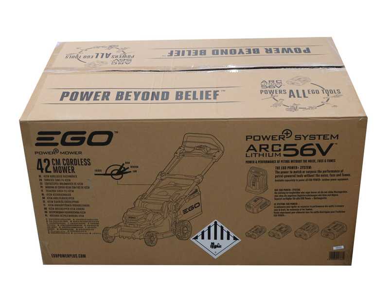 PROMO EGO Tondeuse &agrave; batterie EGO LM1701E - 56V 2.5Ah - &Oslash; de coupe de 42 cm