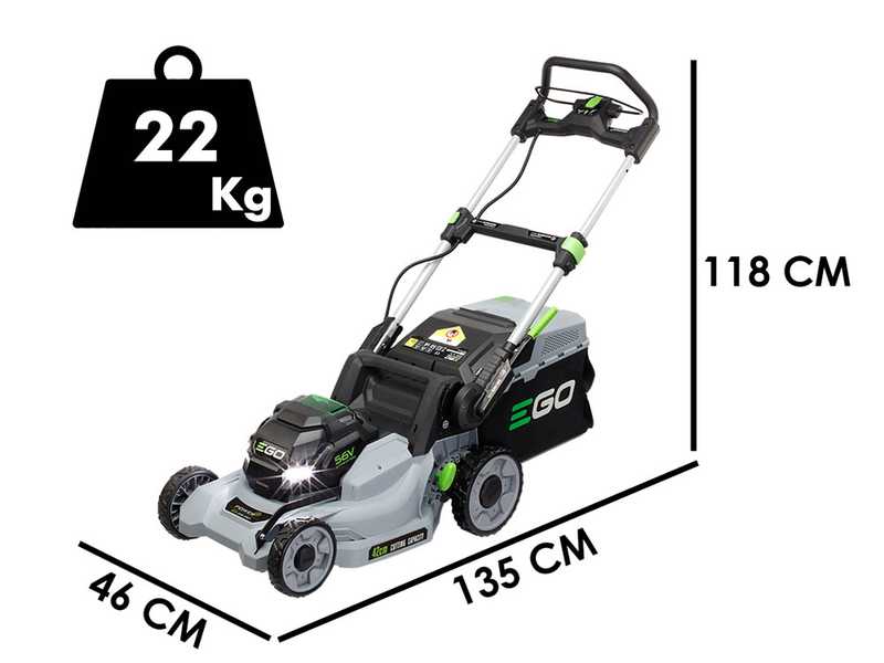 PROMO EGO Tondeuse &agrave; batterie EGO LM1701E - 56V 2.5Ah - &Oslash; de coupe de 42 cm