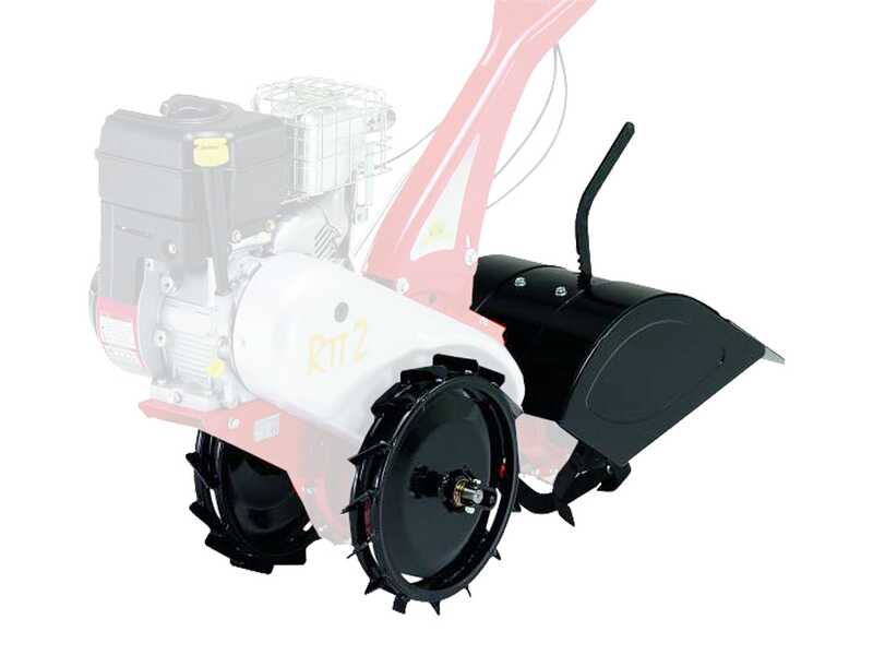 Kit fraises 32 cm + paire roues fer mm 350x50 pour motoculteur