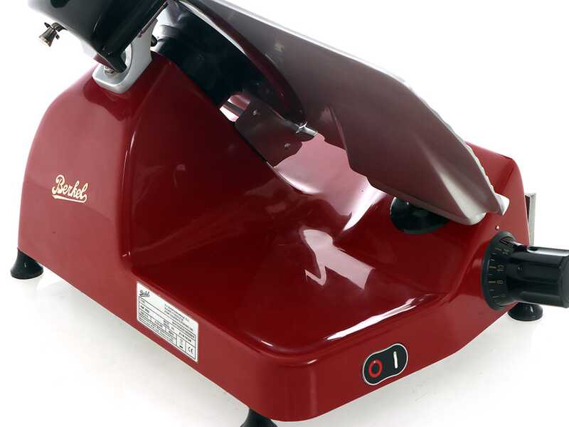 Trancheuse Berkel Pro Line XS25 rouge - Lame en acier chrom&eacute; de 250 mm