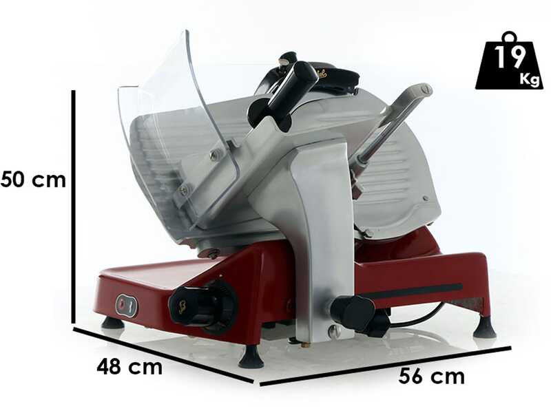Trancheuse Berkel Pro Line XS25 rouge - Lame en acier chrom&eacute; de 250 mm