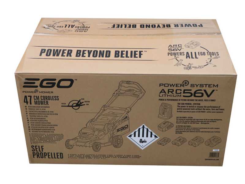 PROMO EGO Tondeuse &agrave; batterie EGO LM1903E-SP - 56V 5Ah - &Oslash; de coupe de 47 cm